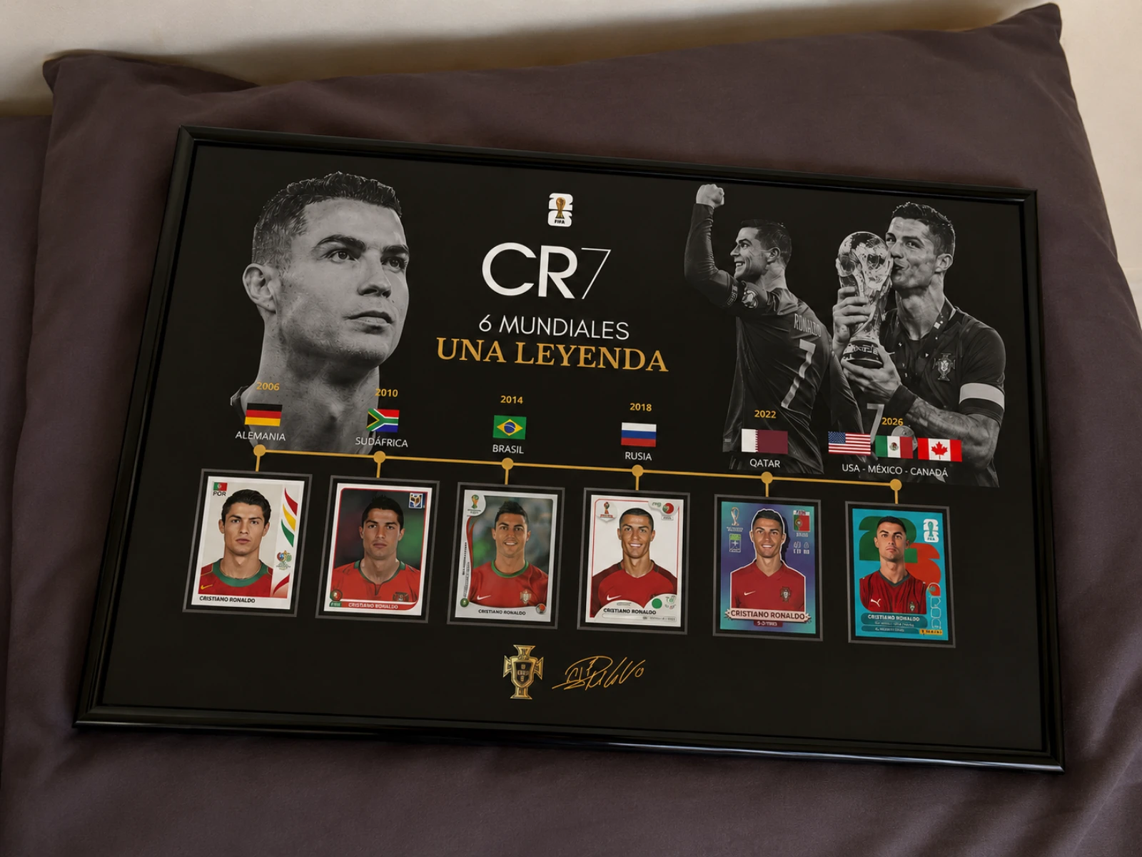 Cuadro CR7 mundial 